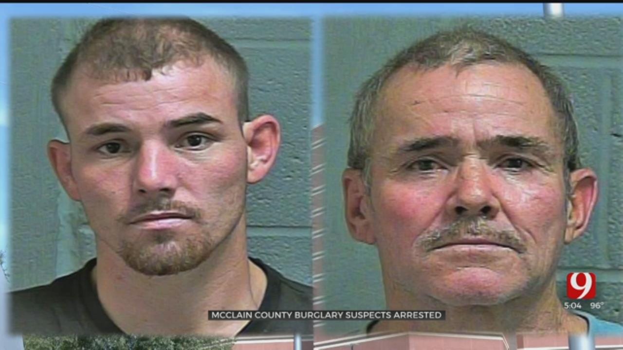 2 McClain County Burglary Suspects Caught, Investigation Continues