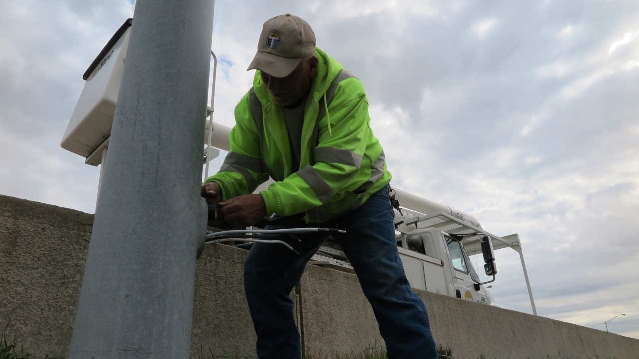 Emory Bryan: City Crews Continue Repairing Street Lights On Tulsa Highways