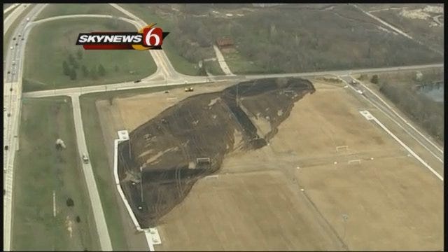 SkyNews6: North Tulsa Soccer Fields Burn
