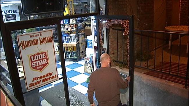 WEB EXTRA: Video From Scene Of Tulsa Liquor Store Burglary