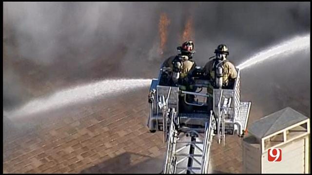 WEB EXTRA: Firefighters Battle Large Condo Fire In NW OKC