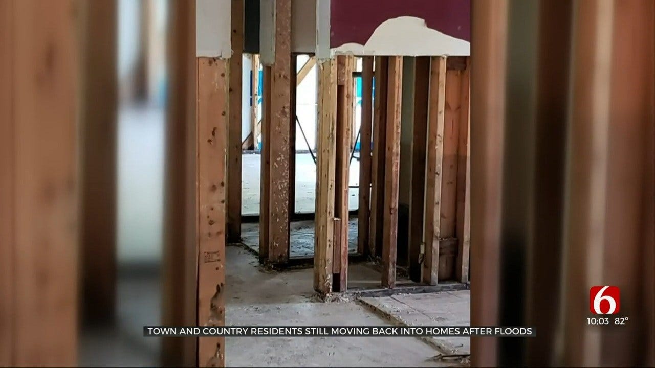 Sand Springs Woman Happy Her Home Is Liveable Again After Flooding