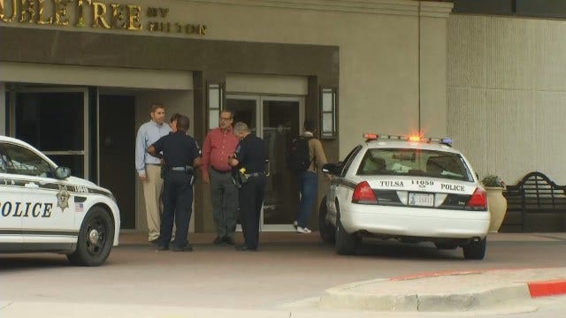 WEB EXTRA: Video From Scene Outside Downtown Tulsa Hotel