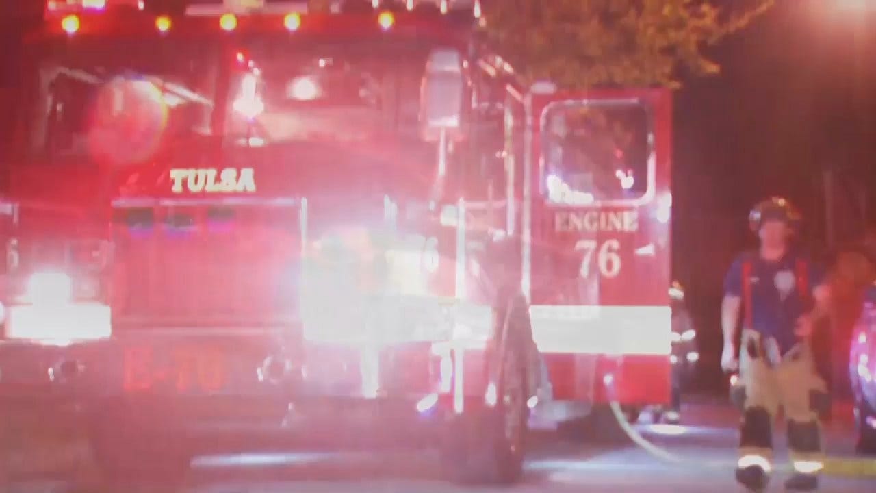 WEB EXTRA: Video From Scene Of Tulsa Shed Fire