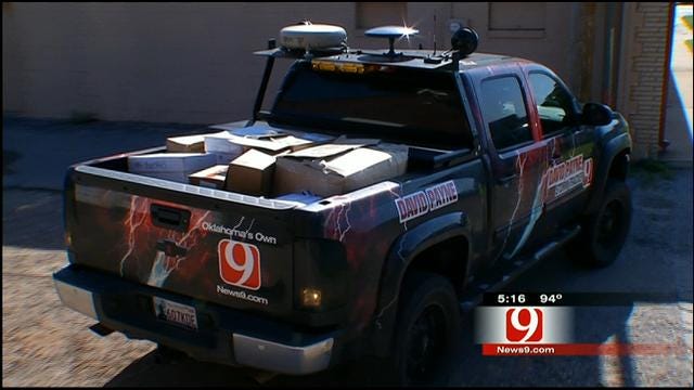 David Payne, News 9 Drop Off Supplies For El Reno Storm Victims