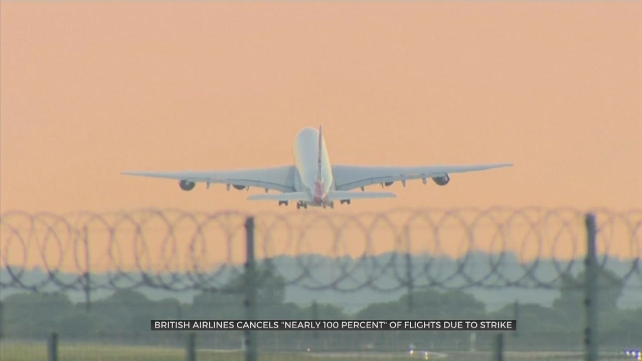 British Airways Grounds Nearly All Flights As Pilots Strike