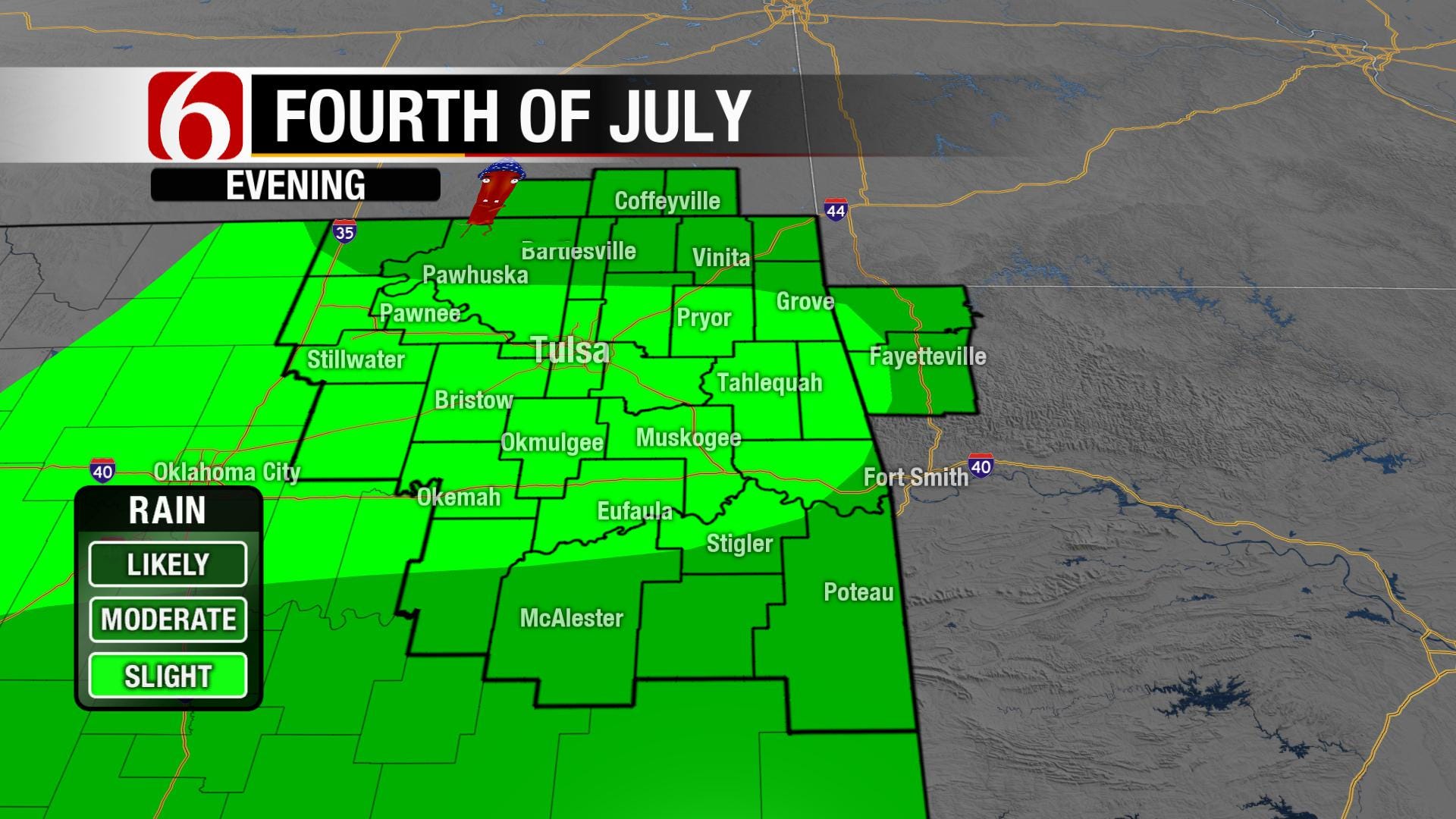 Storm System Approaches Green Country For 4th Of July