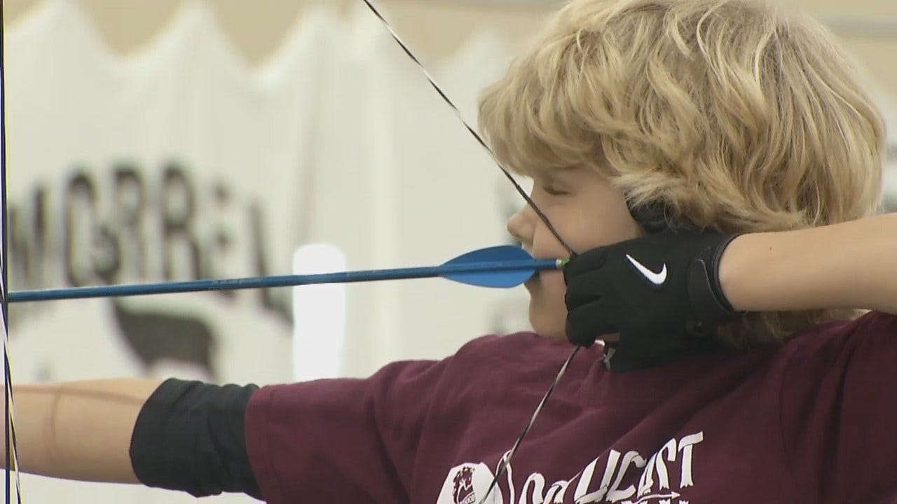 WEB EXTRA: Video From Archery Competition At Tulsa County Fairgrounds