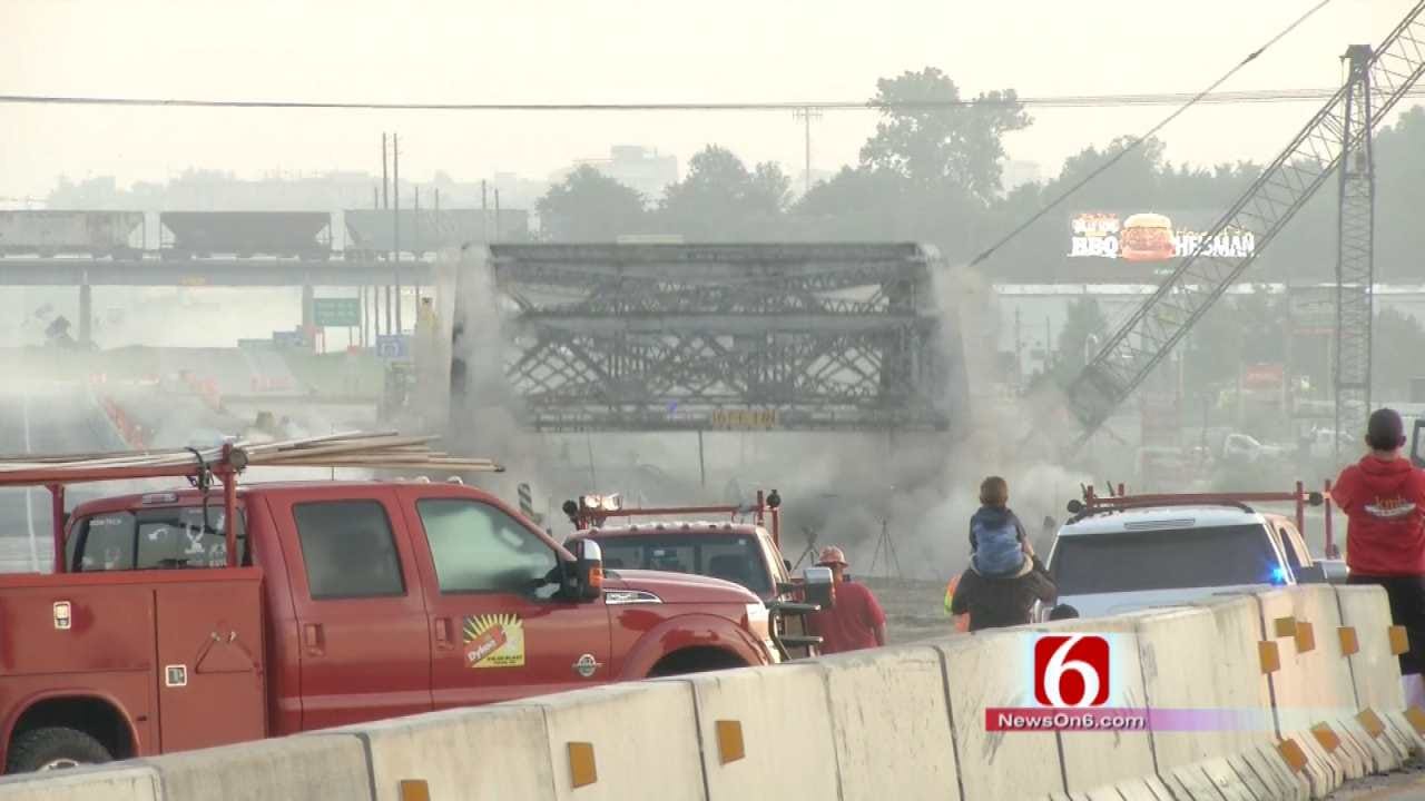 WEB EXTRA: Crews Detonate Truss Bridge Over Bird Creek