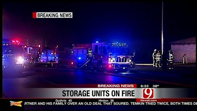 Candle Sparks Fire At Oklahoma City Storage Facility