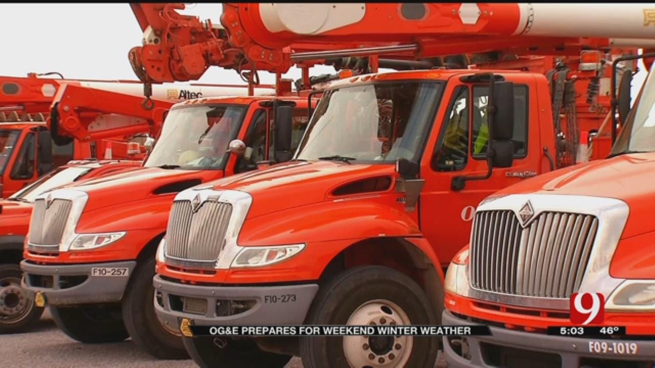 OG&E Preparing For Weekend Winter Weather Across Oklahoma