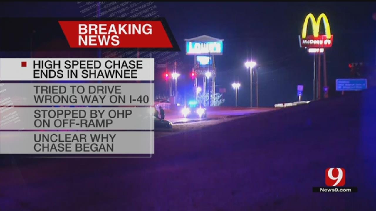 Suspect Arrested After High-Speed Pursuit Near Shawnee