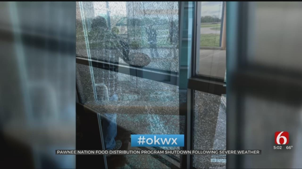 Storm Damage Shuts Down Pawnee Nation Distribution Facility