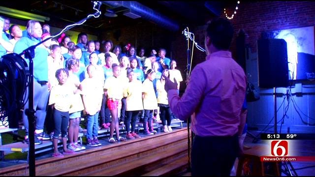 Muskogee Students Record Songs with A Purpose At Hall Of Fame