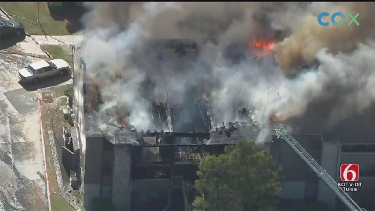 WATCH: Apartment Fire Near 51st Street and Memorial.