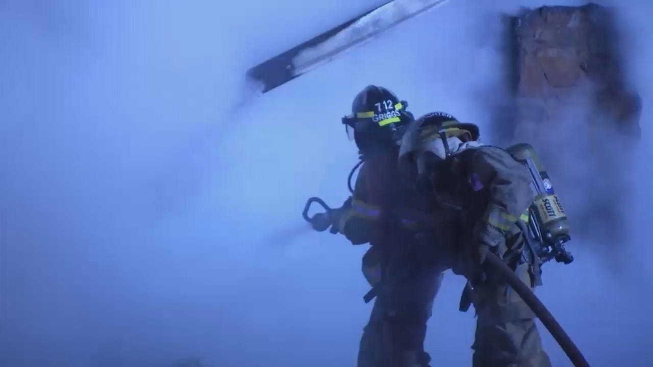 WEB EXTRA: Video From Scene Of Skiatook Duplex Fire