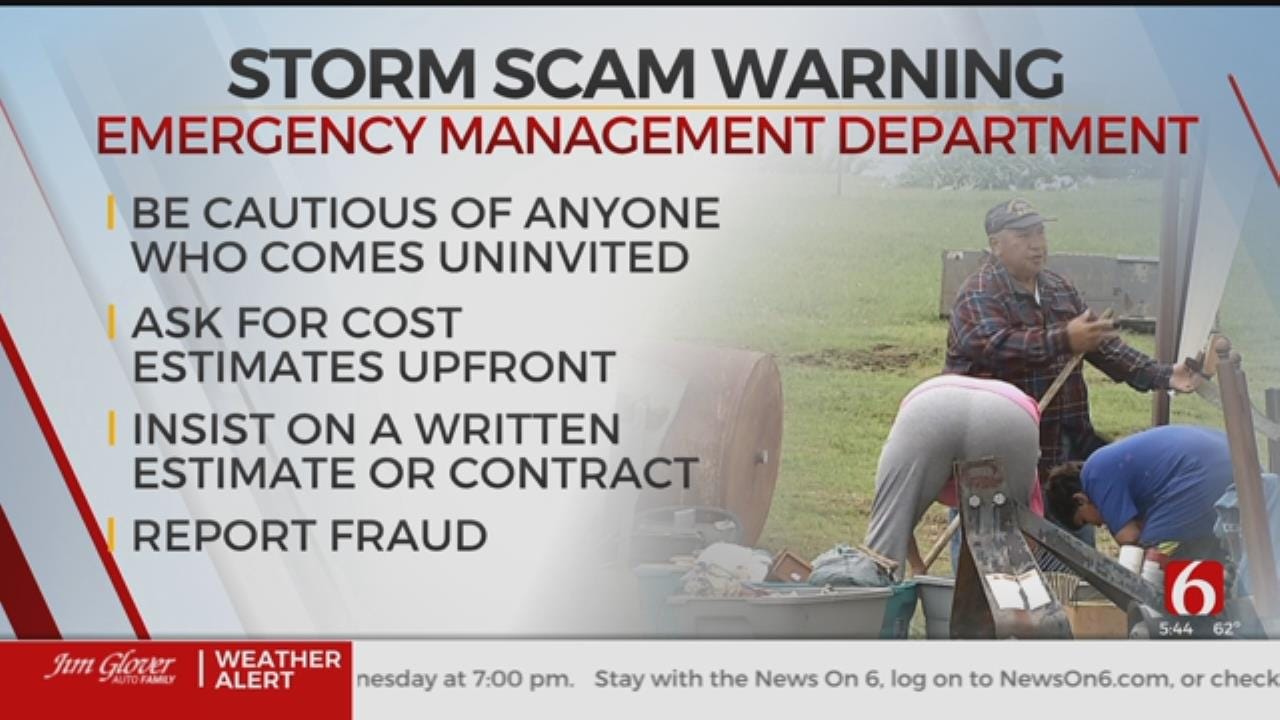 Oklahoma Emergency Management Warns Of Storm Damage Scams