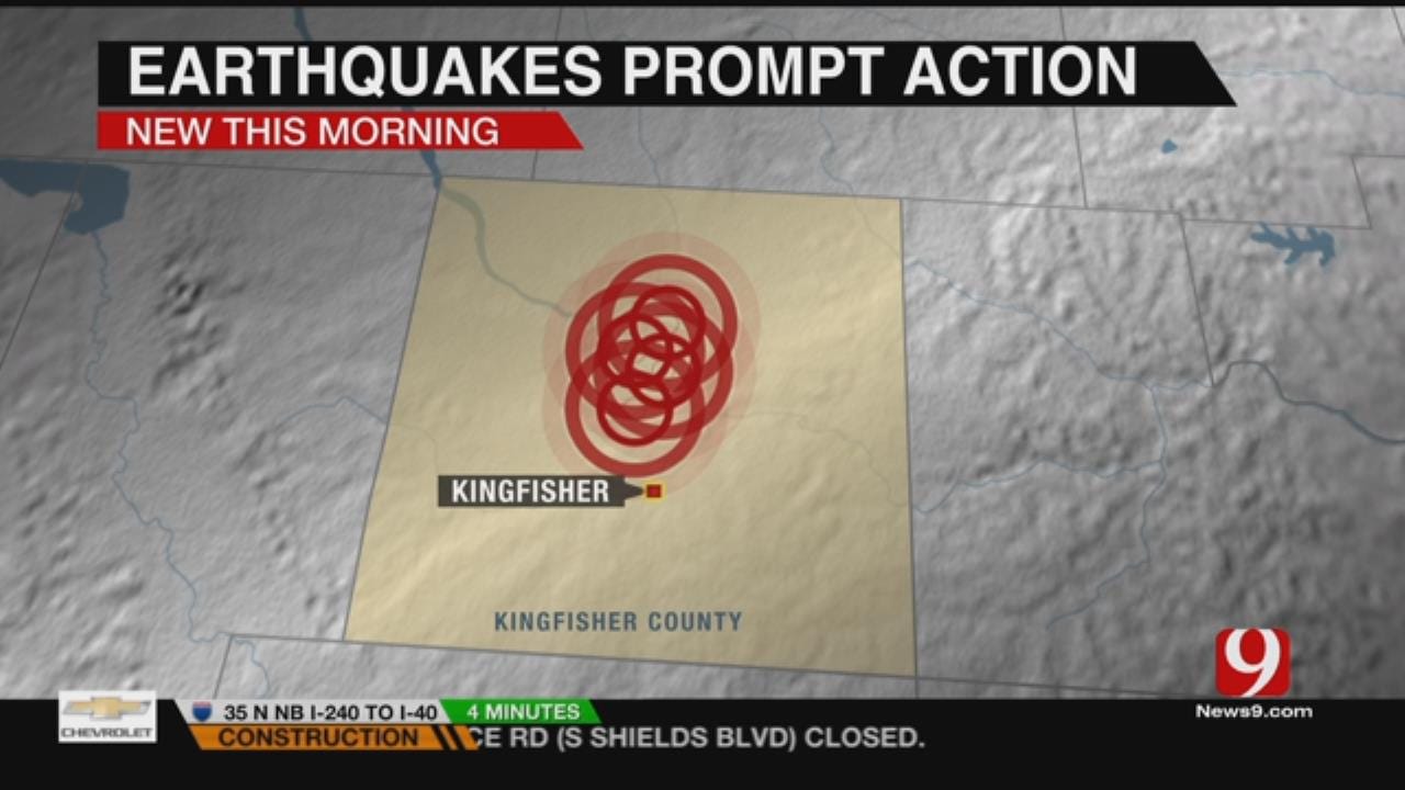 Kingfisher Co. Quakes Prompt Quick Action