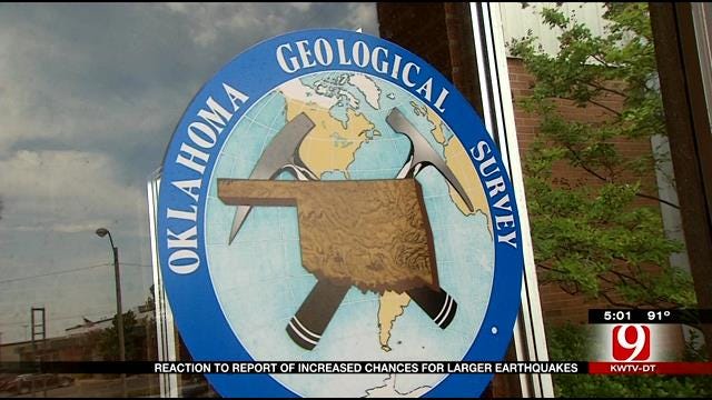 Reaction To Report Of Increased Chances For Large OK Earthquakes