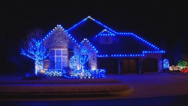 Lawn America, News On 6 Decks Out Jenks Home In Christmas Lights