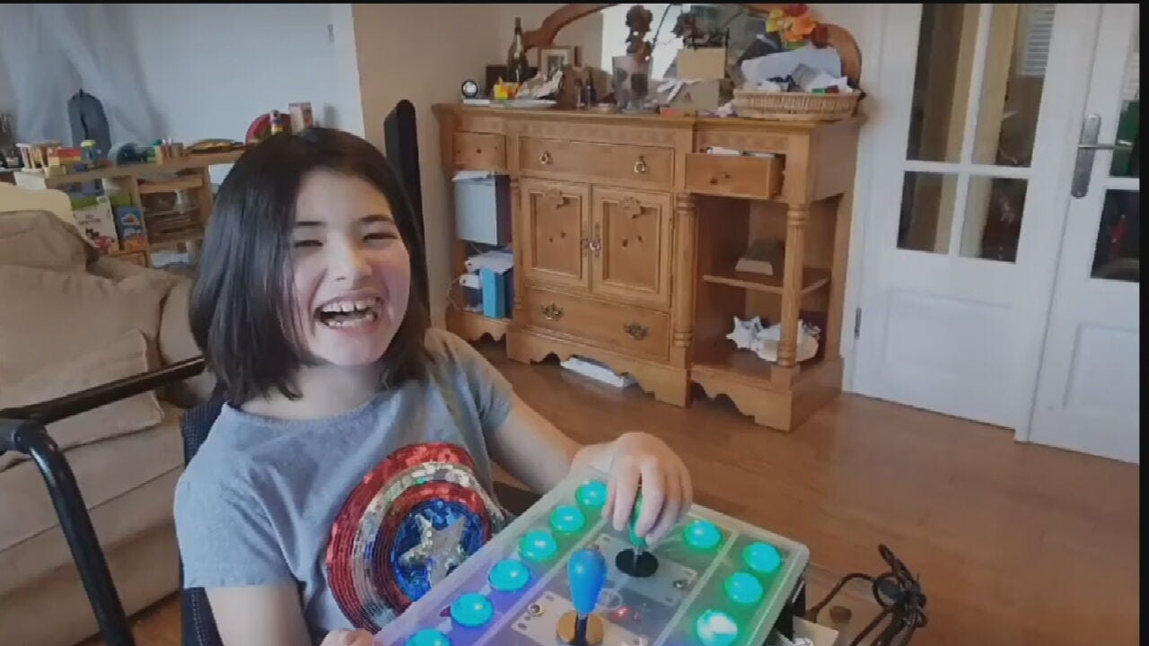 Dad Makes Homemade Controller So Daughter Can Play Games