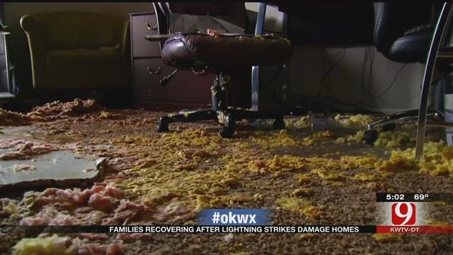 Lightning Strikes Damage Several Metro Homes