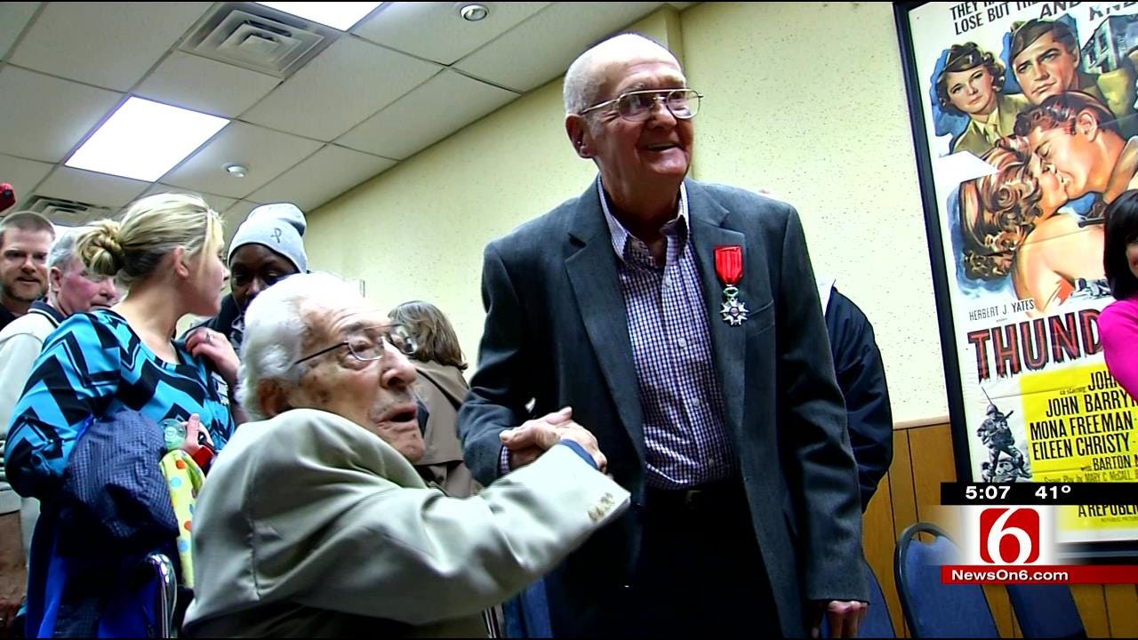 Oklahoma Veterans Honored, Made French Knights