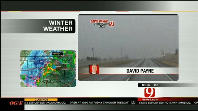 David Payne Tracking Snow Storm In Northwest Oklahoma