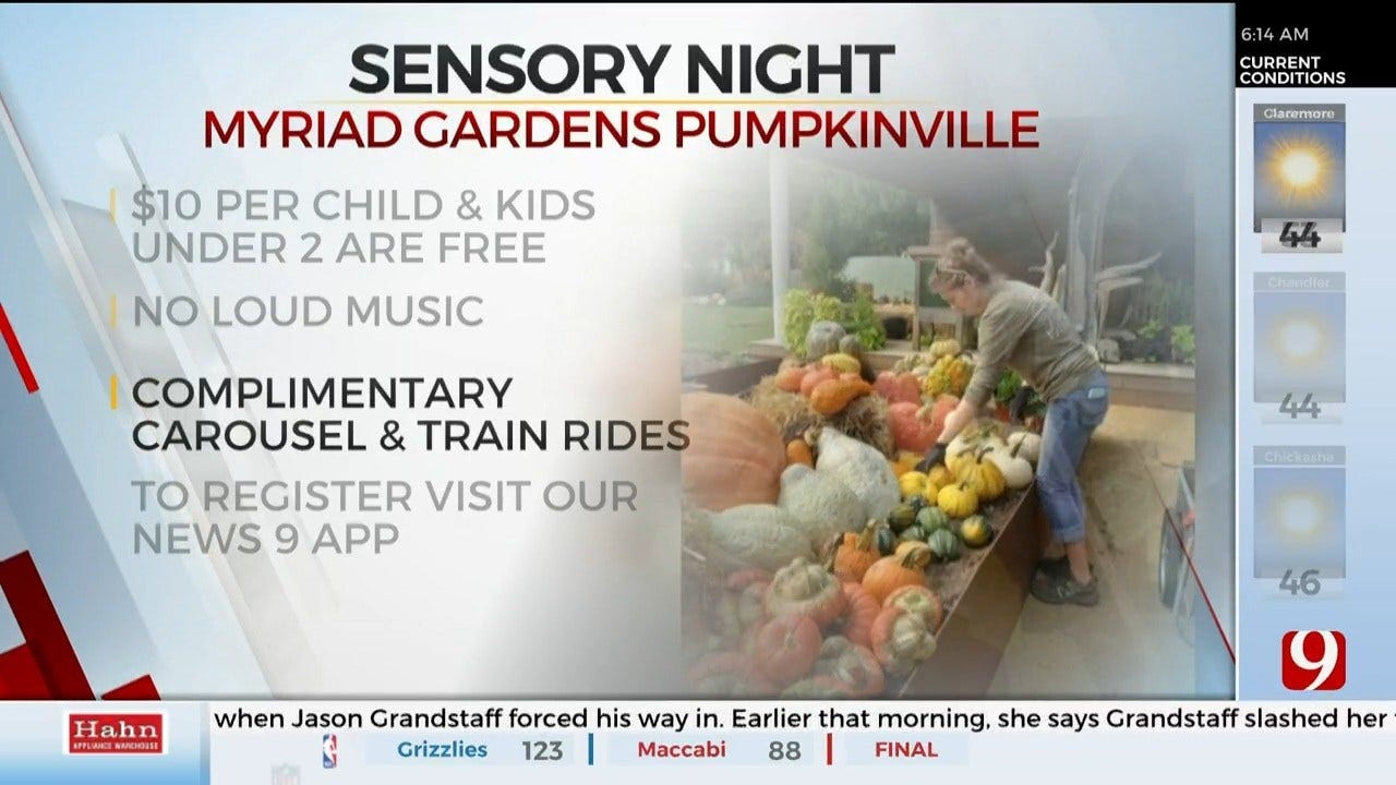 Myriad Botanical Gardens To Host Pumpkinville Sensory Night