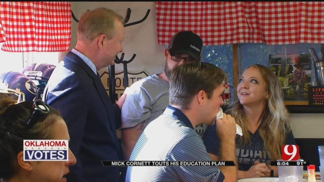 Cornett Answers Questions About Education During Stop In El Reno