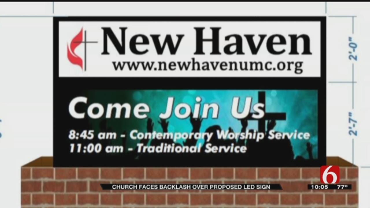Tulsa Church's Proposed New Sign Stirs Controversy