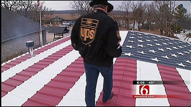 Oklahoma's Own: Painted Roof Honors Military Men And Women