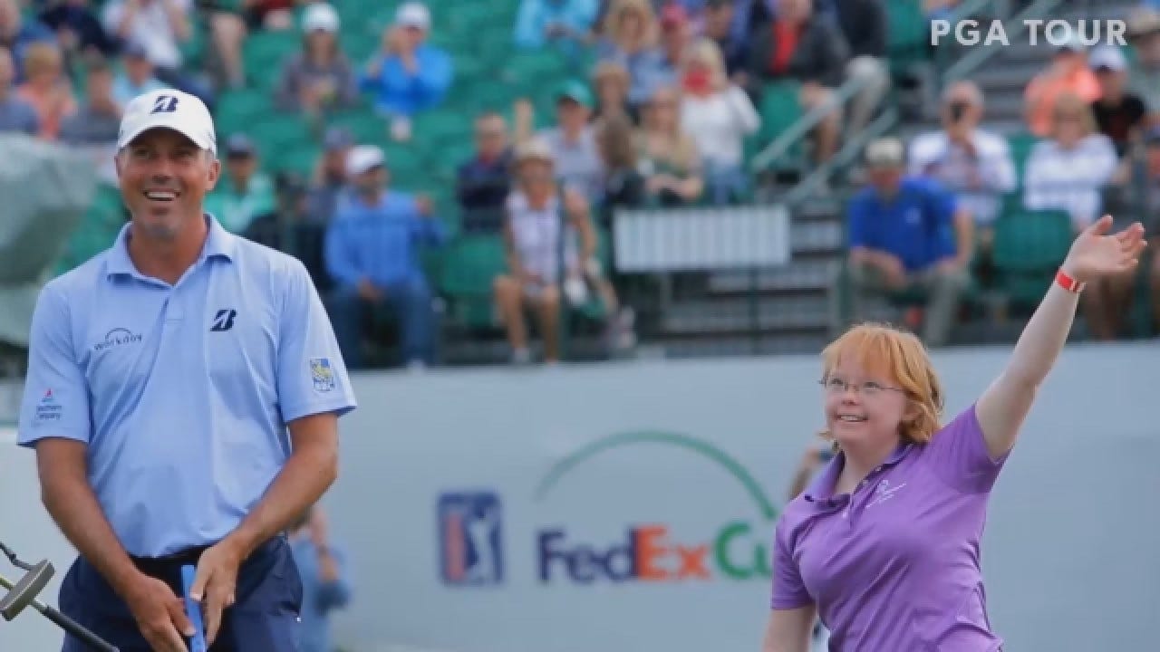 College Athlete With Down Syndrome Wows Pro Golfers