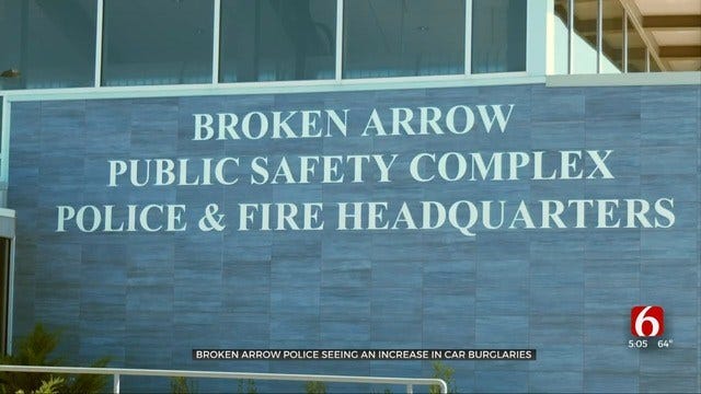 Vehicle Break-Ins Increasing, Broken Arrow Police Warn Car Owners