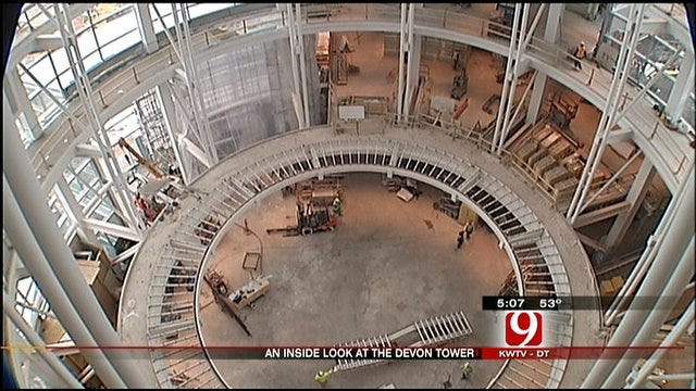 News 9 Takes First-Hand Look At Completed Areas Of Devon Tower