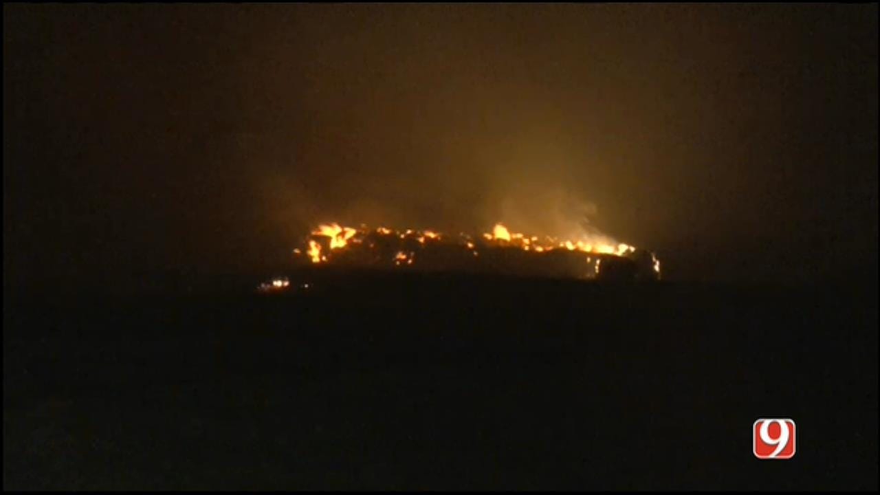 Large Grass Fire Springs Up In Western OK