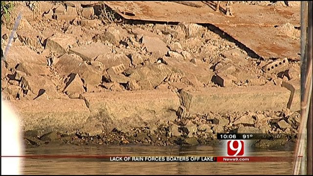Drought Leads To Low Water Levels At Lake Hefner