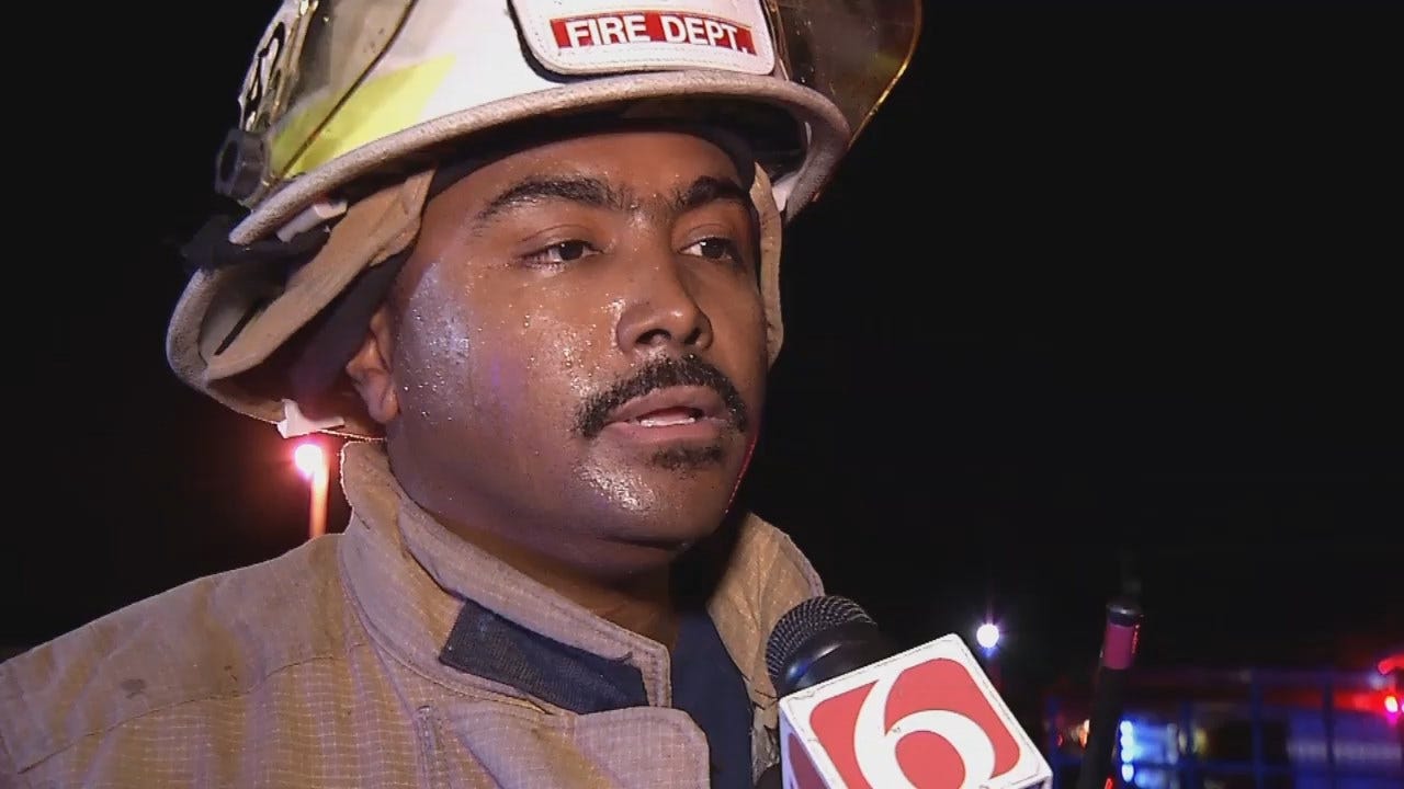 WEB EXTRA: Tulsa Fire District Chief Jeareld Edwards Talks About The Fire