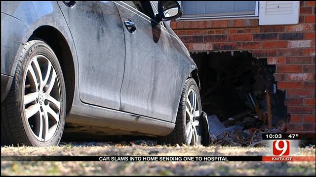 Driver Of Car That Crashed Into OKC Home Says He Fell Asleep