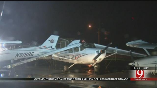 Overnight Storms Cause Significant Damage At Stillwater Regional Airport