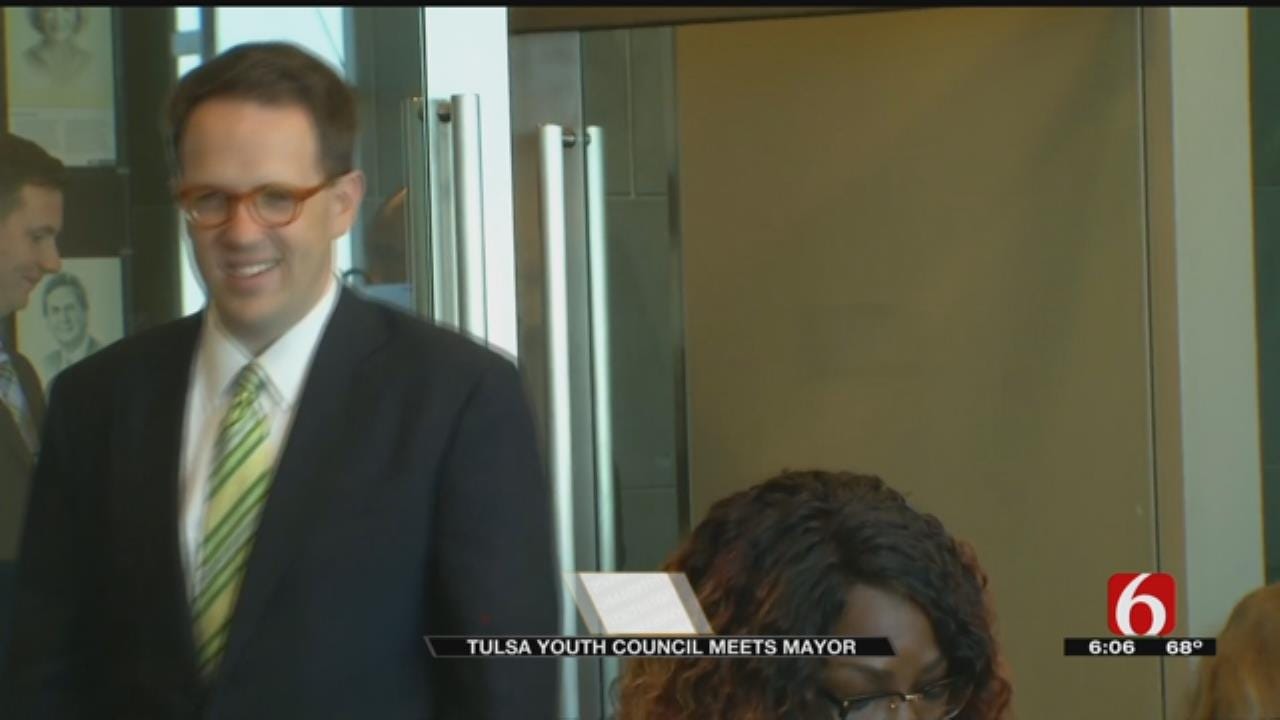 WEB EXTRA: Tulsa Youth Council Meets Mayor