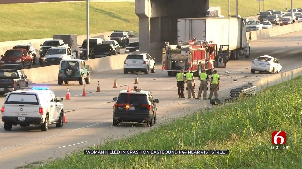 Tulsa Woman Killed In Rollover Crash On I-44