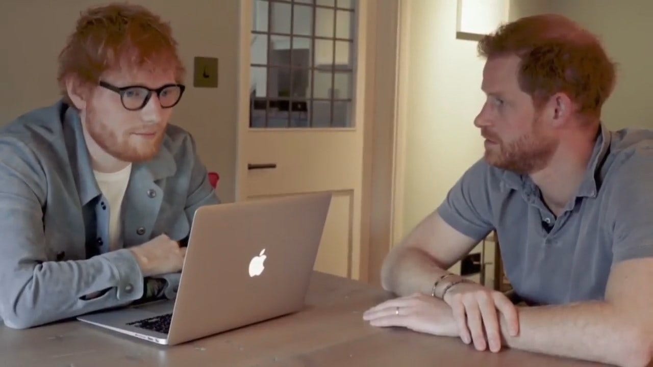 Prince Harry, Ed Sheeran Release Comedic Video To Mark World Mental Health Day