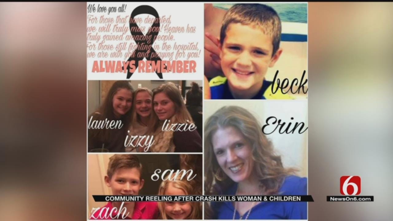Jenks Community Devastated After Crash Kills Woman, Children