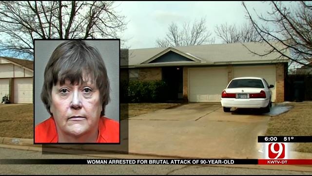 Mustang Woman Arrested Following Attack Of 90-Year-Old Mother
