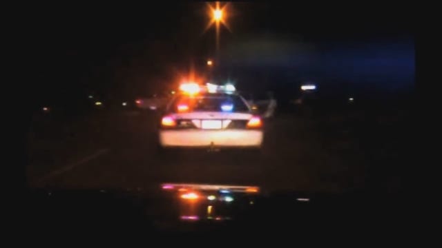 WEB EXTRA: Crash Video From Mustang Police Dash Cam