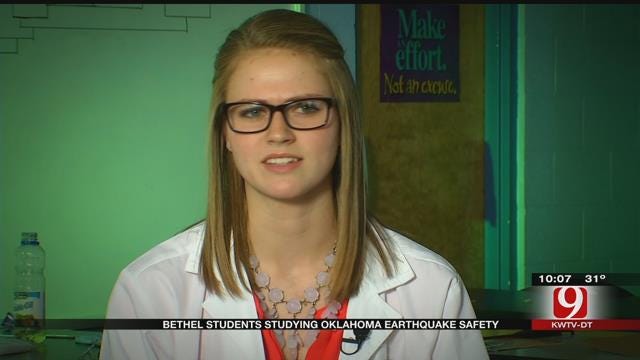 Bethel Students Studying Oklahoma Earthquake Safety