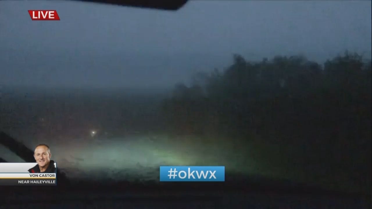 WATCH: Storm Tracker Von Castor Watches Tornado Touch Down In Haileyville