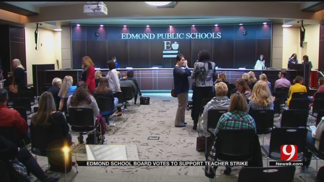Edmond School Board Votes To Support Teacher Strike