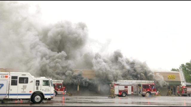 Catoosa Business Owners Survey Damage After Strip Mall Fire